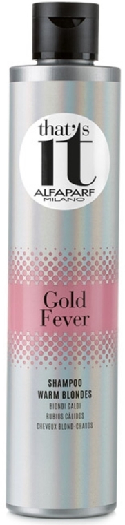 Шампунь тонирующий для теплых оттенков светлых волос - AlfaParf That's It Gold Fever Warm Blondes Shampoo