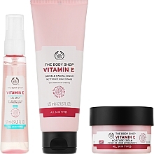 Набор - The Body Shop Happy & Hydrated Vitamin E Skincare Gift Christmas Gift Set (gel/125ml + cr/50ml + spray/57ml) — фото N2