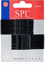 Парфумерія, косметика Невидимки для волосся фрезеровані, 60 мм, чорні - SPL
