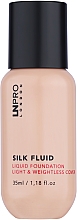 Тональная основа для лица с сатиновым финишем - LN Pro Silk Fluid Liquid Foundation Light & Weightless Cover — фото N1