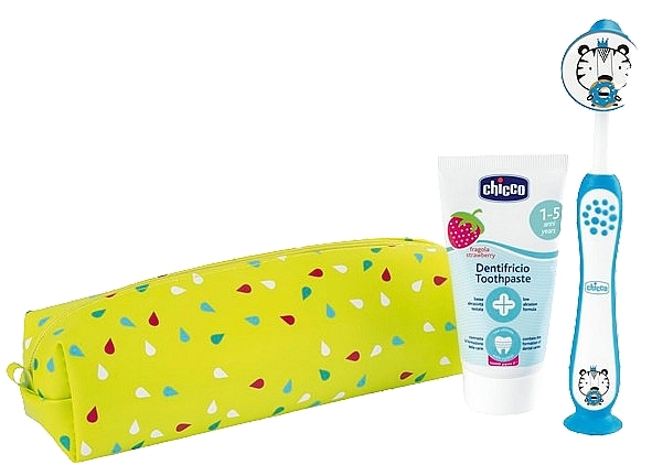 Набір для догляду за порожниною рота дітей 3+ - Chicco (toothpaste/50ml + toothbrush/1pc + acc/1pc) — фото N1