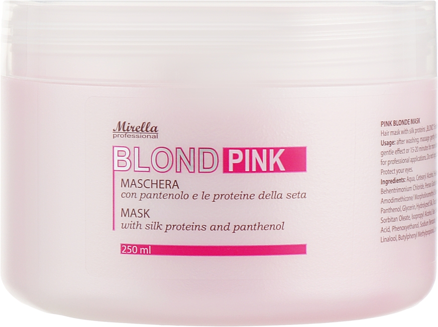 Маска для волосся - Mirella Blond Pink Mask