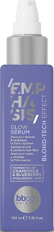 Сироватка для укладання волосся - BBcos Emphasis Blond-Tech Effect Glow Serum — фото N1