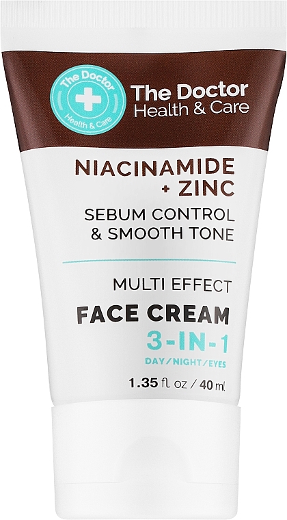 Крем для обличчя 3 в 1 - The Doctor Health & Care Niacinamide + Zinc Face Cream