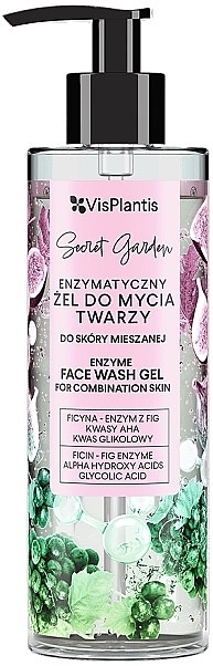 Ензимний гель для вмивання для комбінованої шкіри - Vis Plantis Secret Garden Enzyme Face Wash Gel — фото N1