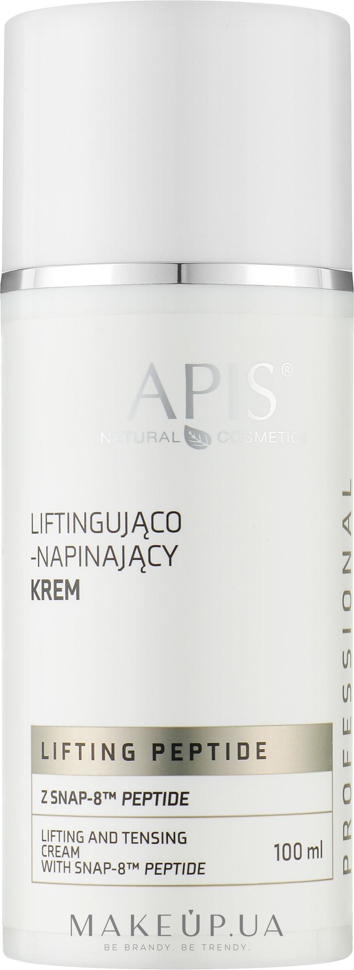 Крем для обличчя - APIS Professional Lifting Peptide Lifting And Tensing Cream — фото 100ml