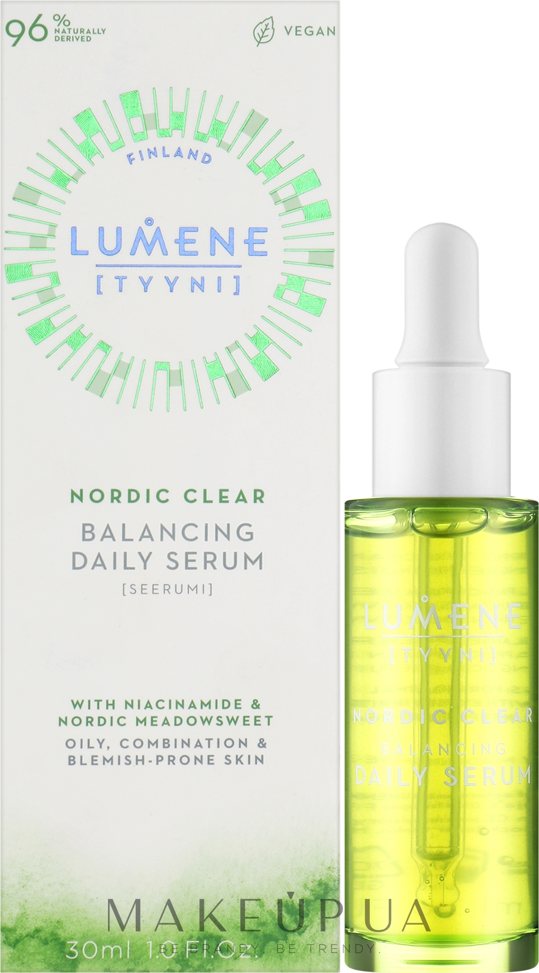 Балансувальна щоденна сироватка для обличчя - Lumene Nordic Clear Balancing Daily Serum — фото 30ml