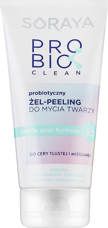 Пробиотический очищающий гель-пилинг для жирной и комбинированной кожи лица - Soraya Probio Clean Gel-Peeling — фото N1