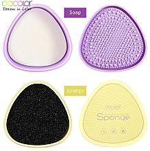 Набір для чищення пензлів - Docolor Makeup Brush Cleaner Box & Wet Cleaning Soap Box — фото N6