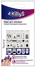 Наклейки для нігтів, 500139 - KillyS Nail Art Sticker Black Shine — фото N1