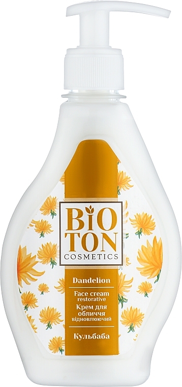 Крем для обличчя відновлюючий "Кульбаба" - Bioton Cosmetics Restorative Face Cream Dandelion — фото N1