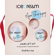 Парфумерія, косметика Набір - Inebrya Ice Cream Age Therapy Hair Lift Kit Set (shamp/300ml + cond/300ml)