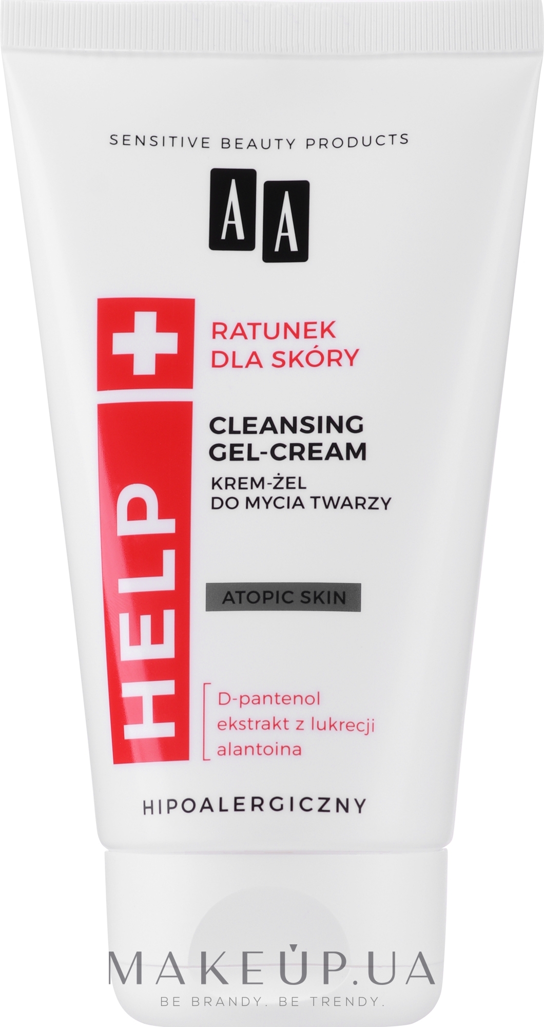 Очищувальний крем-гель для обличчя - AA Cosmetics Help Cleansing Gel-Cream Atopic Skin — фото 150ml