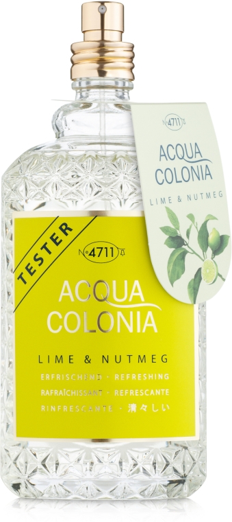 Maurer & Wirtz 4711 Aqua Colognia Lime & Nutmeg - Одеколон (тестер без крышечки) — фото N1