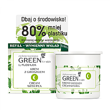 Питательный ночной крем с горохом для лица, шеи и декольте - Floslek Green For Skin Nourishing Night Cream Refill — фото N1