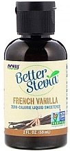 Жидкий подсластитель "Французская ваниль" - Now Foods Better Stevia Liquid Sweetener French Vanilla — фото N1