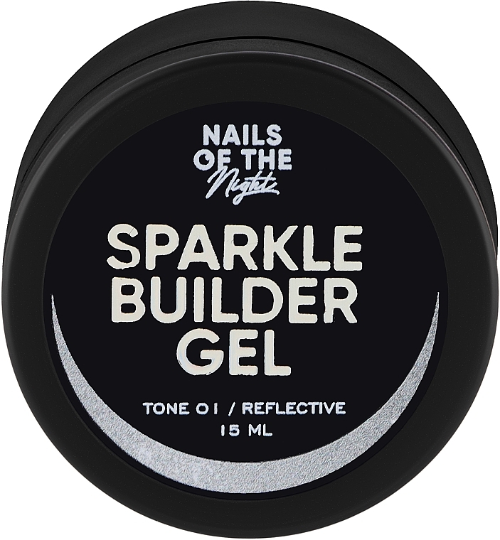 Светоотражающий строительный гель для ногтей - Nails Of The Day Sparkle Builder Gel — фото N1