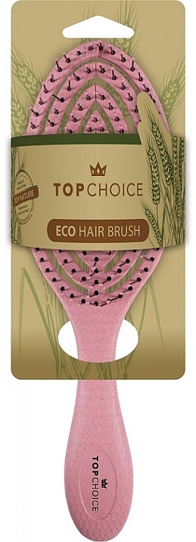 Расческа для волос, 64760, розовая - Top Choice Eco Hair Brush — фото N2