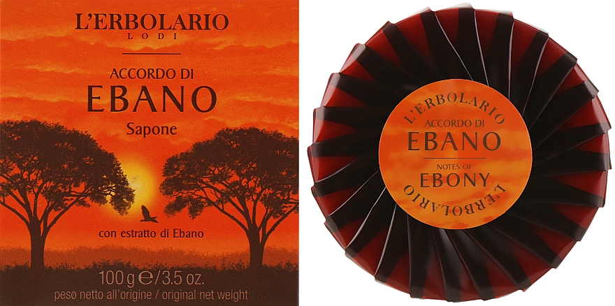 Душистое мыло "Чёрное дерево" - L'Erbolario Notes Of Ebony Soap — фото N1