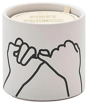 Ароматична свічка - Paddywax Impressions Ceramic Candle Pinky Promise White Wild Fig & Cedar — фото N1