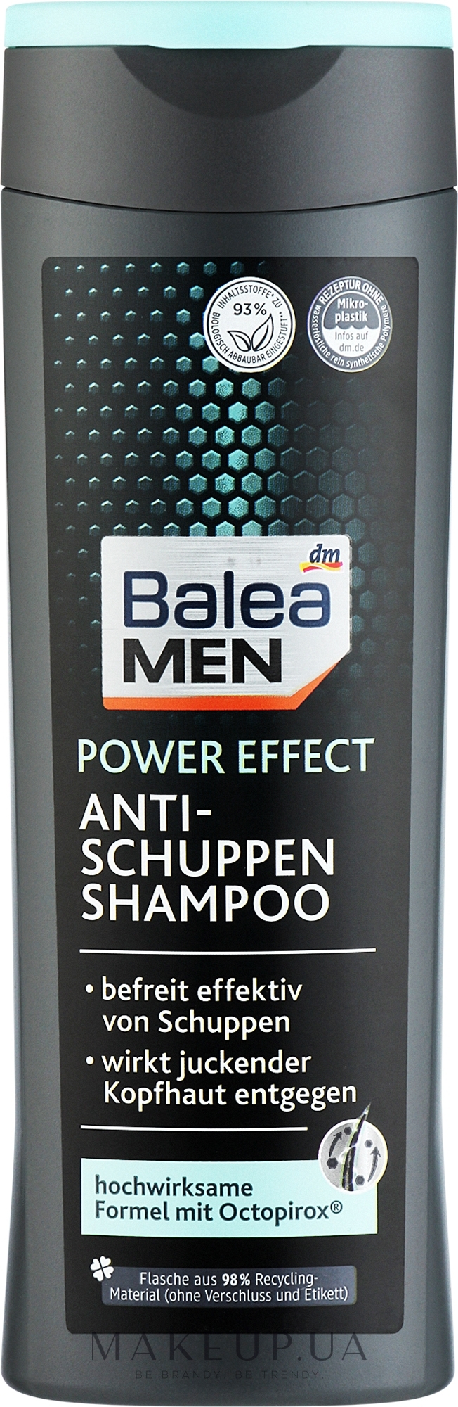 Шампунь мужской от перхоти с октопироксом - Balea Men Shampoo Anti-Schuppen Power Effect — фото 250ml