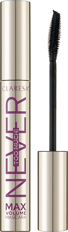 Тушь для ресниц - Claresa Never Too Much! Max Volume Mascara — фото N1