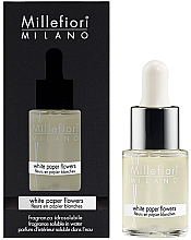 Парфумерія, косметика Концентрат для аромалампи - Millefiori Milano White Paper Flowers Fragrance Oil