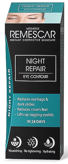 Восстанавливающий ночной крем для кожи вокруг глаз - Remescar Eye Night Repair — фото N2