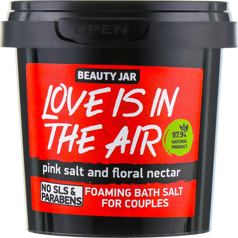 Сіль для ванн "Love Is In The Air" - Beauty Jar Foaming Bath Salt For Couples — фото N2