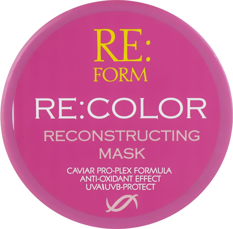 Реконструювальна маска для відновлення фарбованого волосся "Збереження кольору" - Re:form Re:color Reconstructing Mask — фото N1