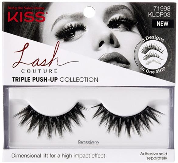 Накладні вії - Kiss Lash Couture Triple Push Up False Collection Brassiere — фото N1