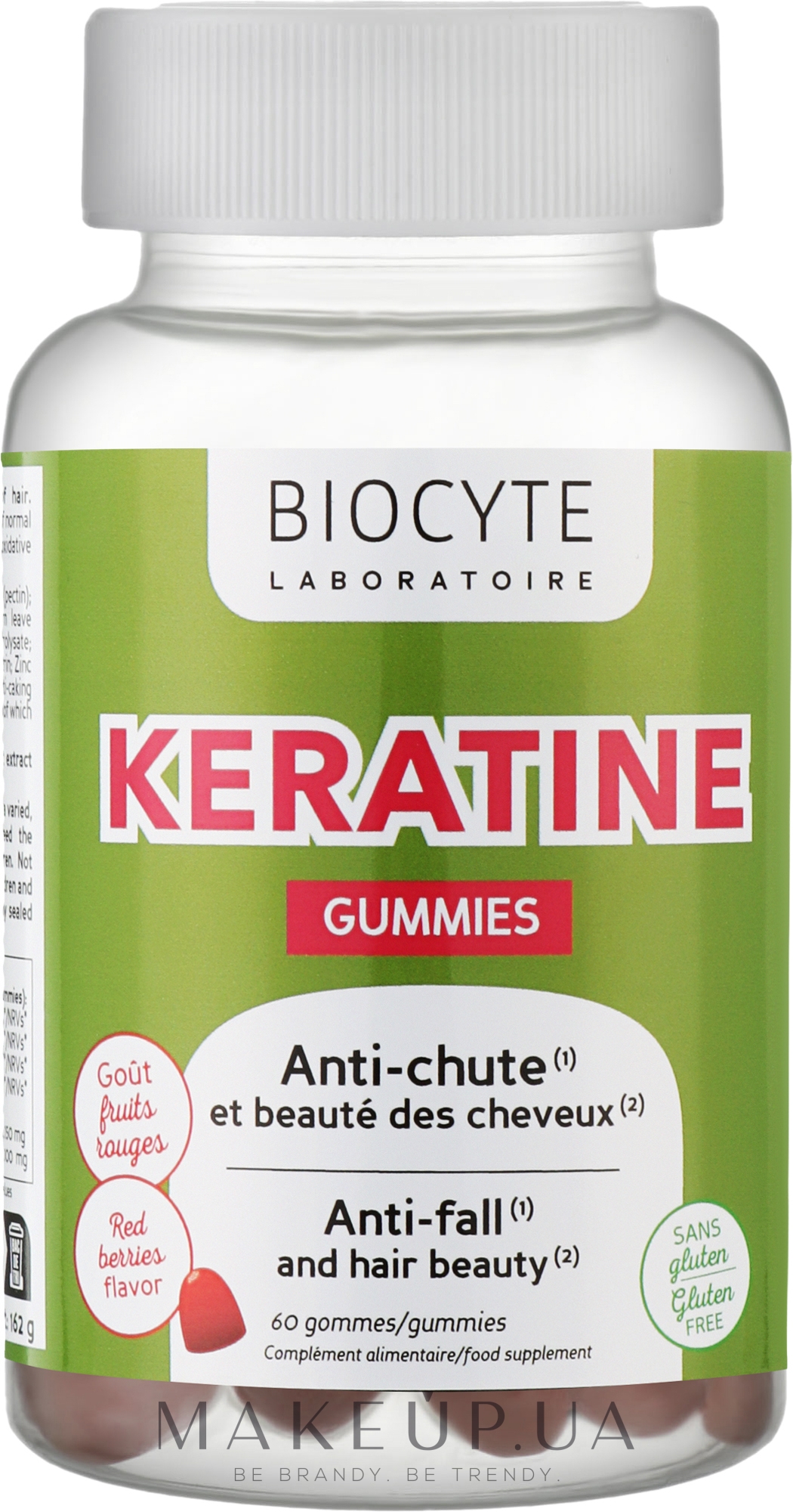 Biocytе Кератин, комплекс для волосся: Зміцнення та краса - Biocyte Keratine Gummies — фото 60шт