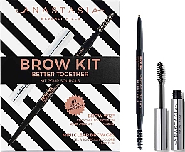 Парфумерія, косметика Набір - Anastasia Beverly Hills Better Together Brow Kit Dark Brown (pencil/0.085g + gel/2.5ml)