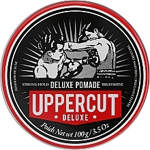 Помада для укладки волос сильной фиксации - Uppercut Deluxe Pomade Barber Tin  — фото N1