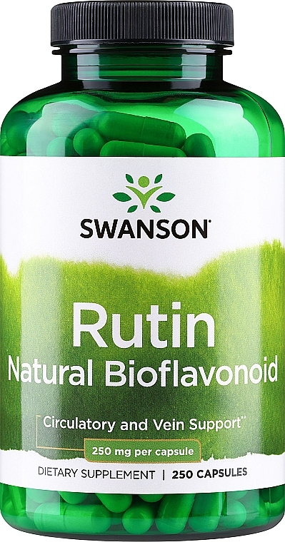 Трявяная добавка 250 мг, 250 шт - Swanson Rutin — фото N1