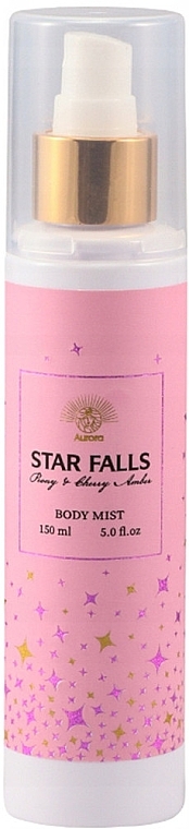 Набор в пакете - Aurora Star Falls Peony And Cherry (scrub/240ml + bubble/bath/240ml + b/mist/150ml) — фото N2