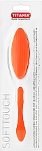 Пилка педикюрна двостороння, пемза, наждак, помаранчева - Titania — фото N1