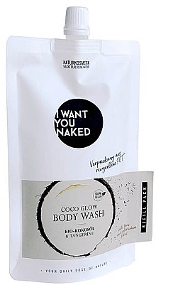 Живильний гель для душу з органічним кокосовим маслом - I Want You Naked Coco Glow Body Wash (Refill) — фото N1