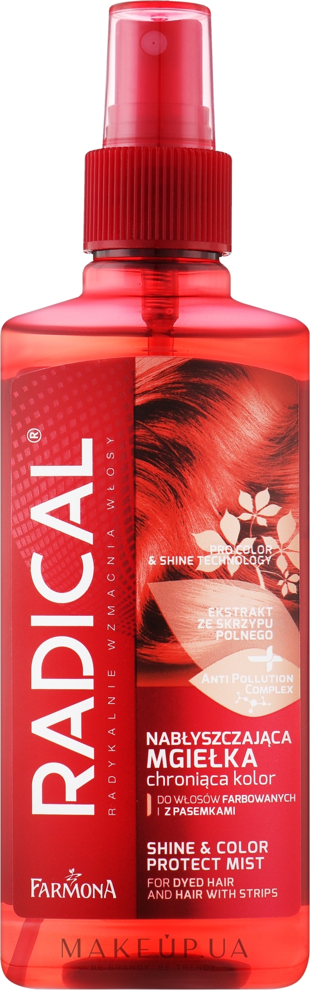 Спрей для фарбованого й меліруваного волосся - Farmona Radical Pro Color & Shine Technology Mist — фото 200ml