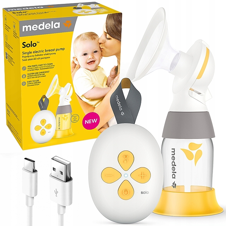 Одинарный электрический молокоотсос - Medela Solo Single Electric Breast Pump — фото N2