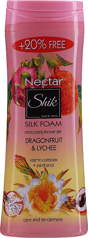 Зволожувальний душ-гель "Пітахайя і лічі" - Шик Nectar Silk Foam — фото N3