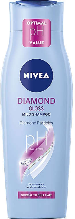 Шампунь "Ослепительный Бриллиант" с кератином - NIVEA Hair Care Diamond Gloss Shampoo — фото N1
