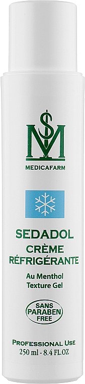 Крем для масажу з охолоджувальним ефектом - Medicafarm Sedadol Creme Refrigerante Au Menthol — фото N1