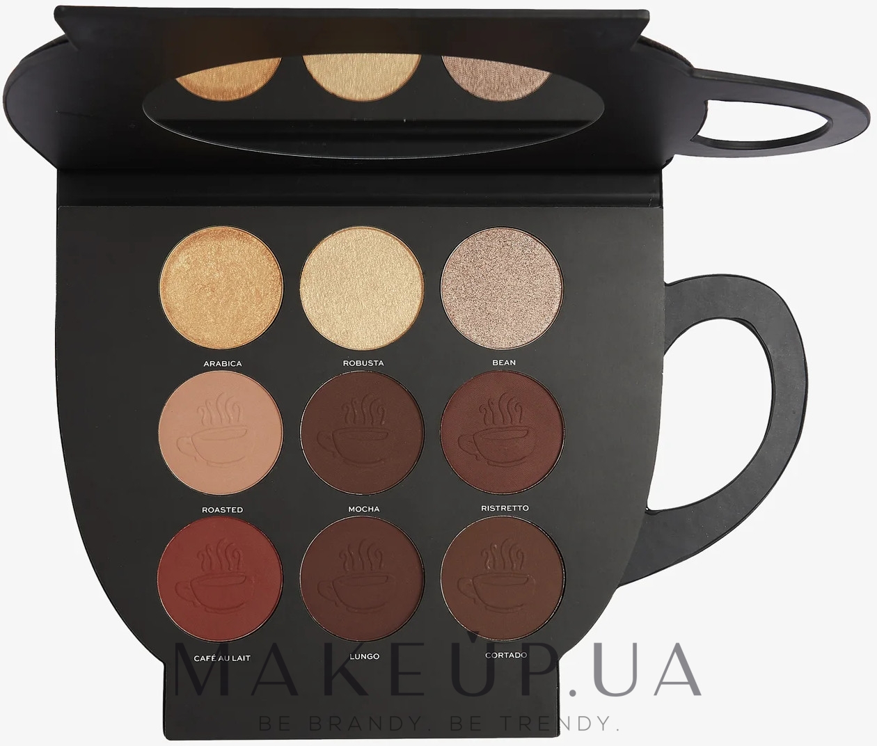 Палитра для макияжа - Makeup Revolution X Friends Grab a Cup Face Palette — фото Dark to Deep