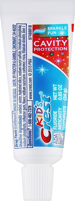 Дитяча зубна паста - Crest kid's Cavity Protection Sparkle Fun — фото N1