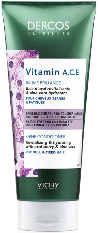Кондиціонер для волосся, вітамінний - Vichy Dercos Nutrients Shine Conditioner — фото N1