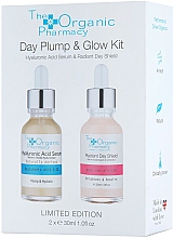 Духи, Парфюмерия, косметика Набор для ухода за кожей лица - The Organic Pharmacy Day Plump & Glow Kit (ser/2x30ml)