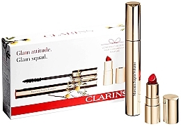 Духи, Парфюмерия, косметика Набор для макияжа - Clarins Glam Squad (mascara/8ml + lipstick/5ml)