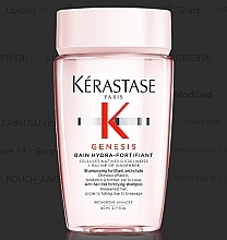 ПОДАРОК! Белая косметичка с тревел-форматами шампуня и масла - Kerastase Genesis + Blond Absolu  — фото N2