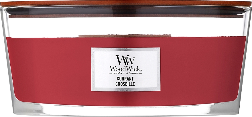 Ароматична свічка у склянці - WoodWick Candle Ellipse Jar Currant — фото N2